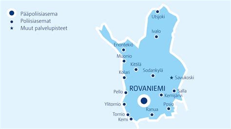 Lapin poliisilaitos, toimipisteet ja palvelut